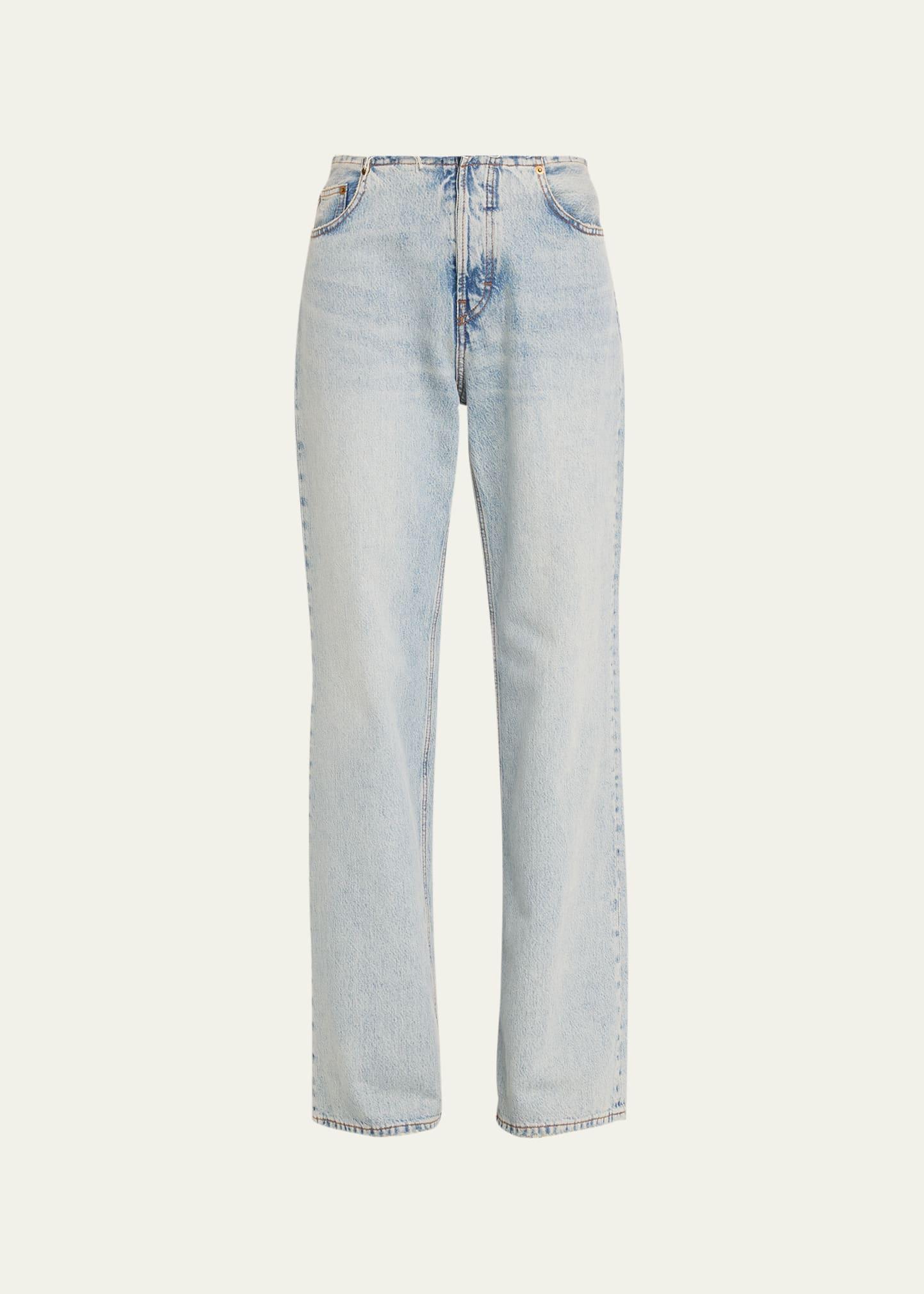 korea straight-leg jeans