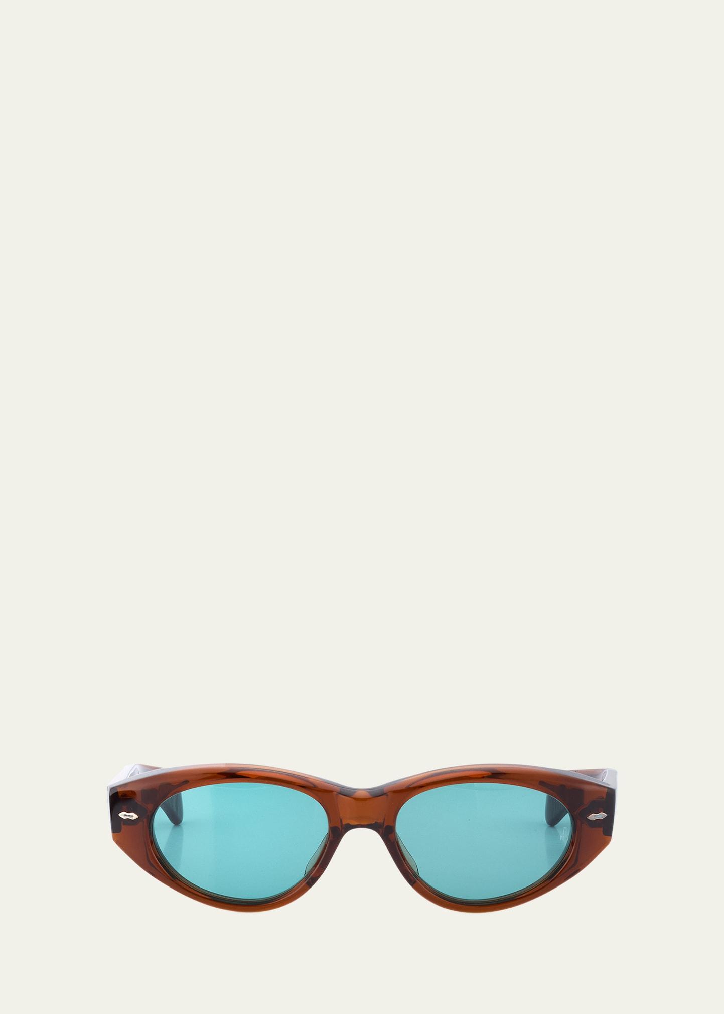 krasner acetate cat-eye sunglasses