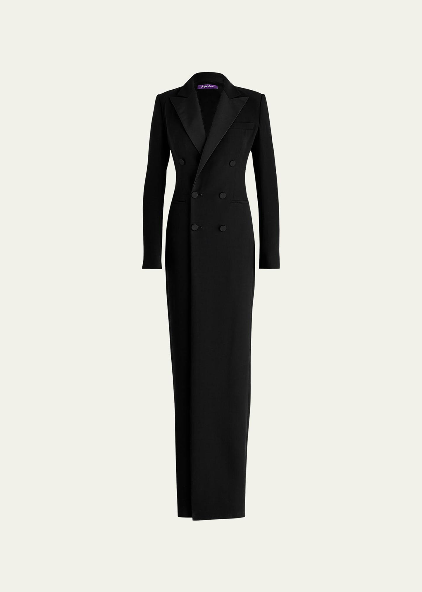 kristian double-breasted evening dress