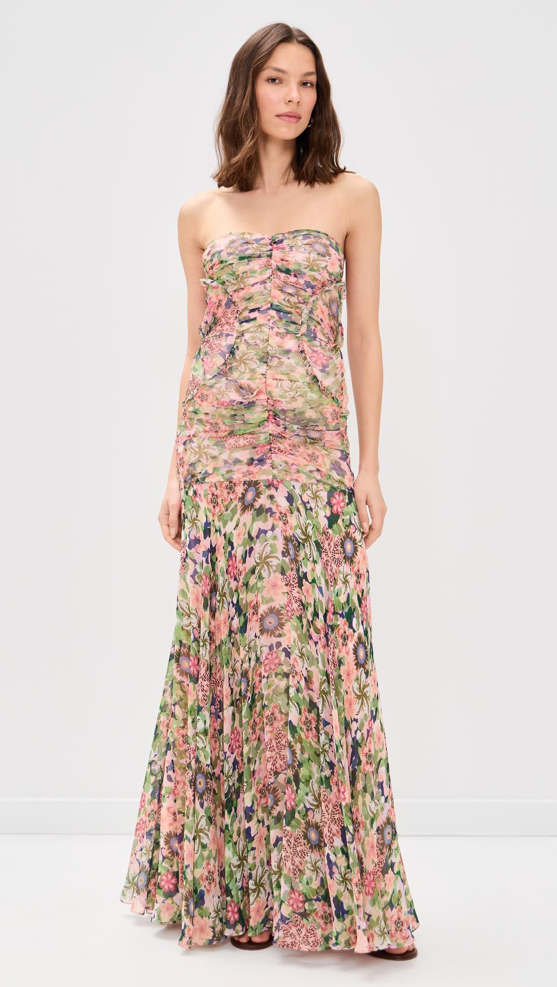 kristie silk maxi dress