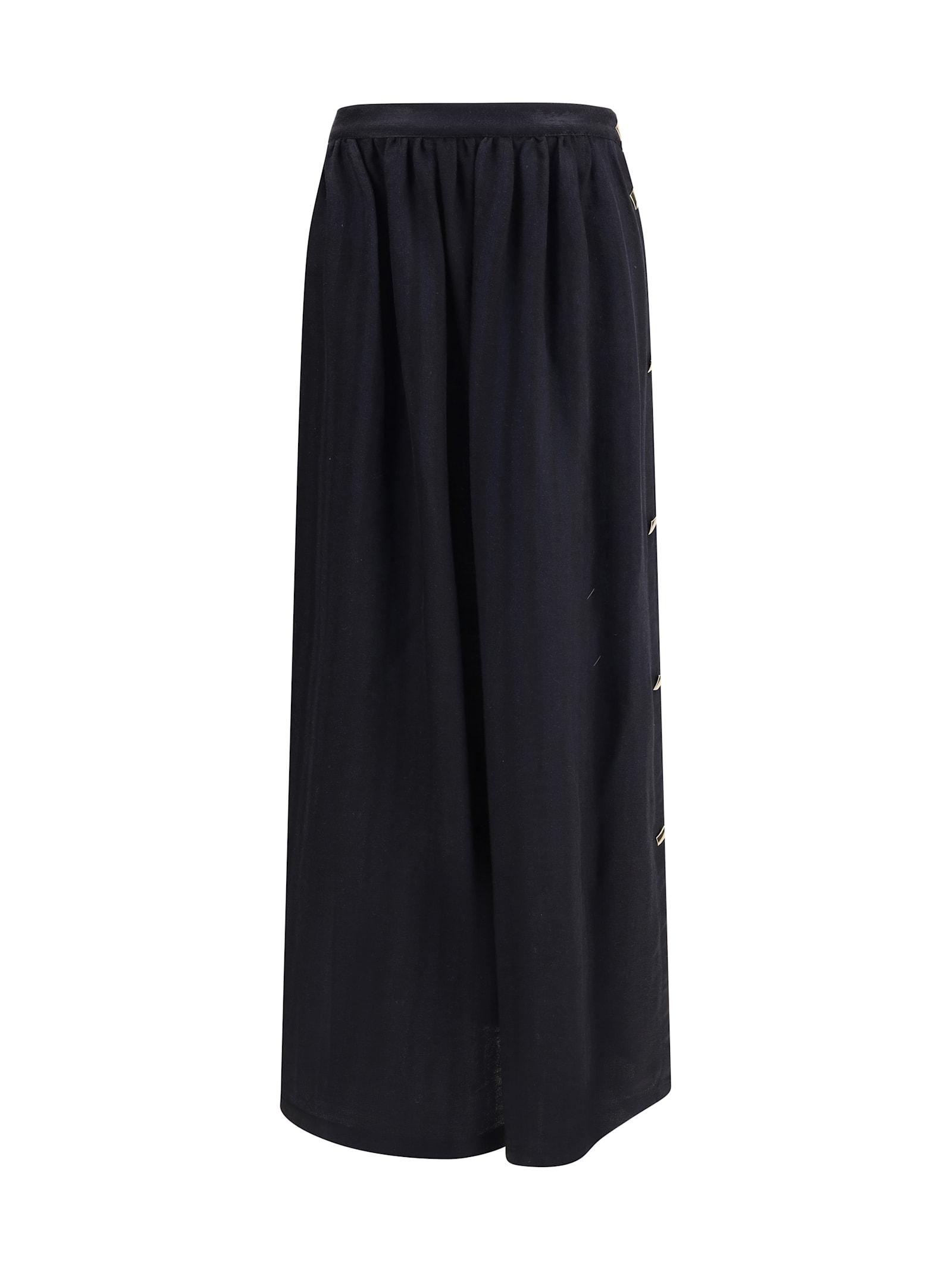 kristina ti wool and silk long skirt
