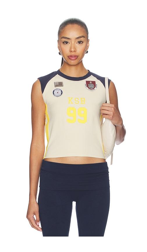 ksubi ksb baby tank top in beige.