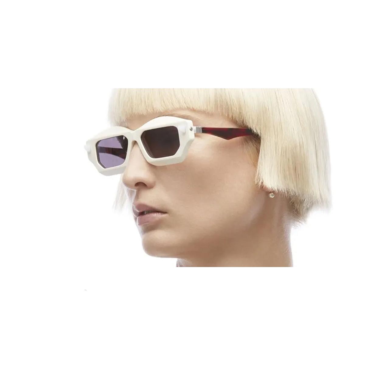 kuboraum maske q6 iy bianco celluloid occhiali sole - women