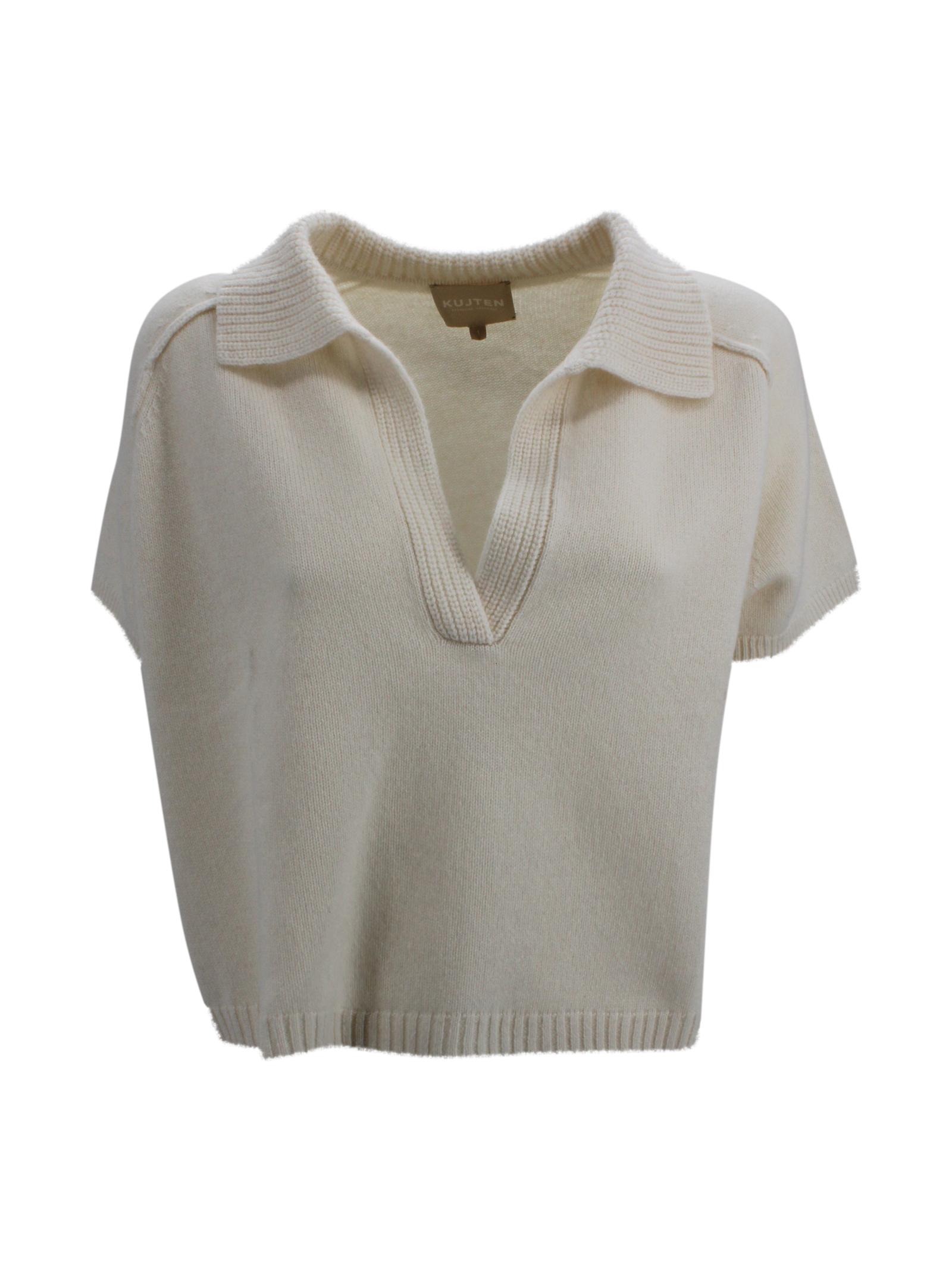 kujiten t-shirts and polos white cashmere - women