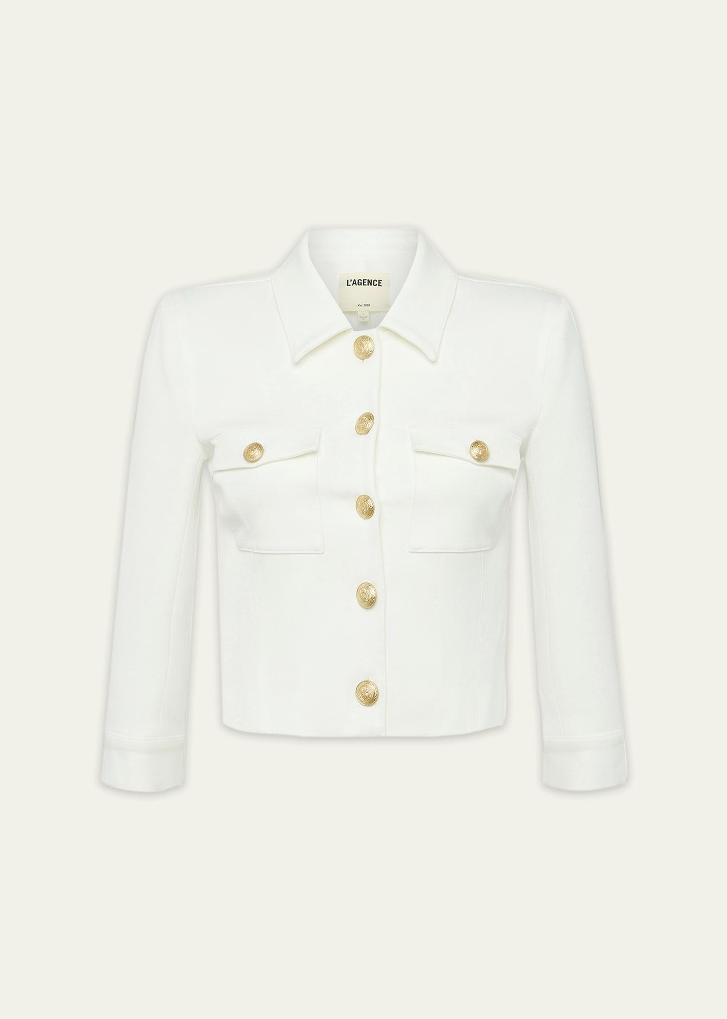 kumi cropped fitted jacket