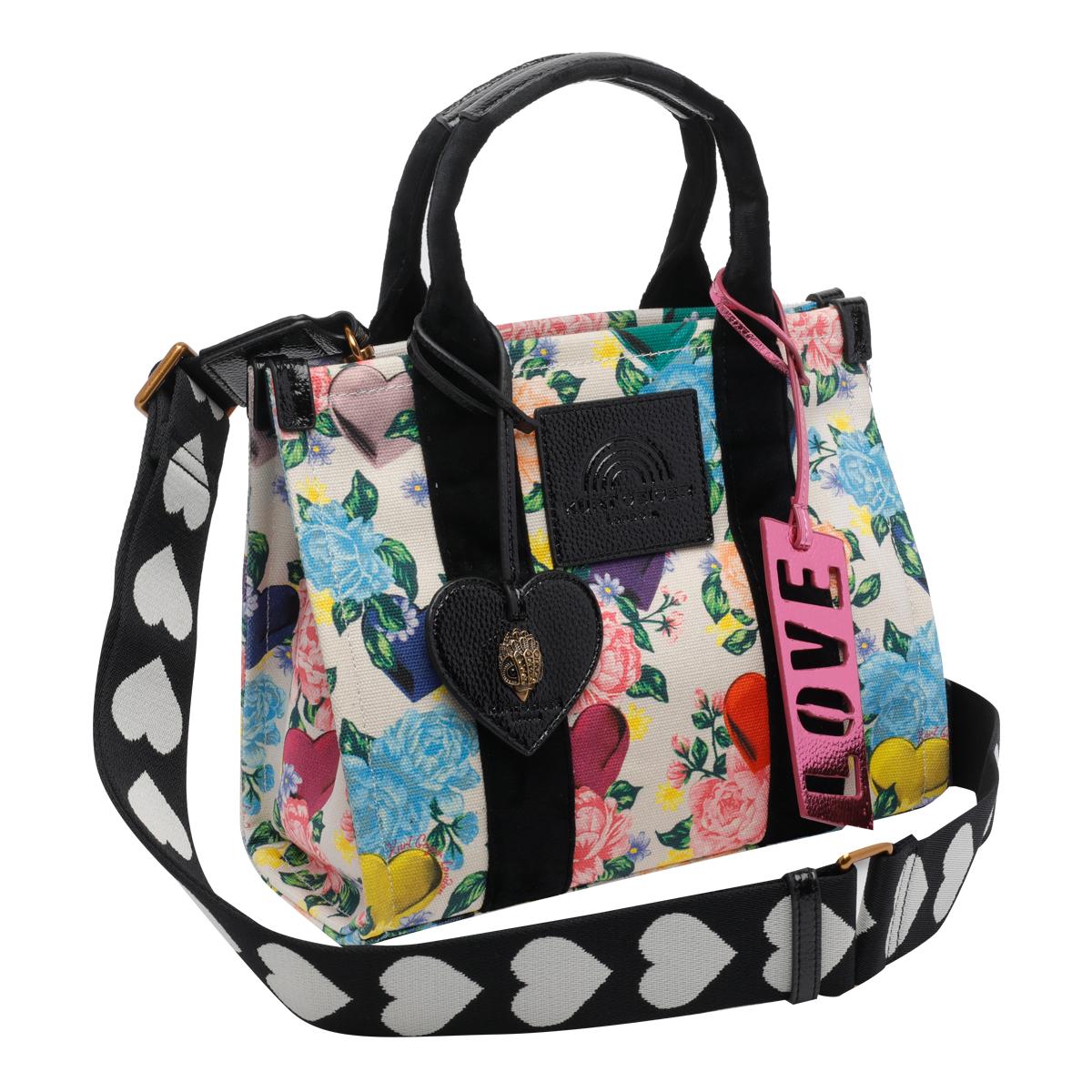 kurt geiger bags black cotton - women