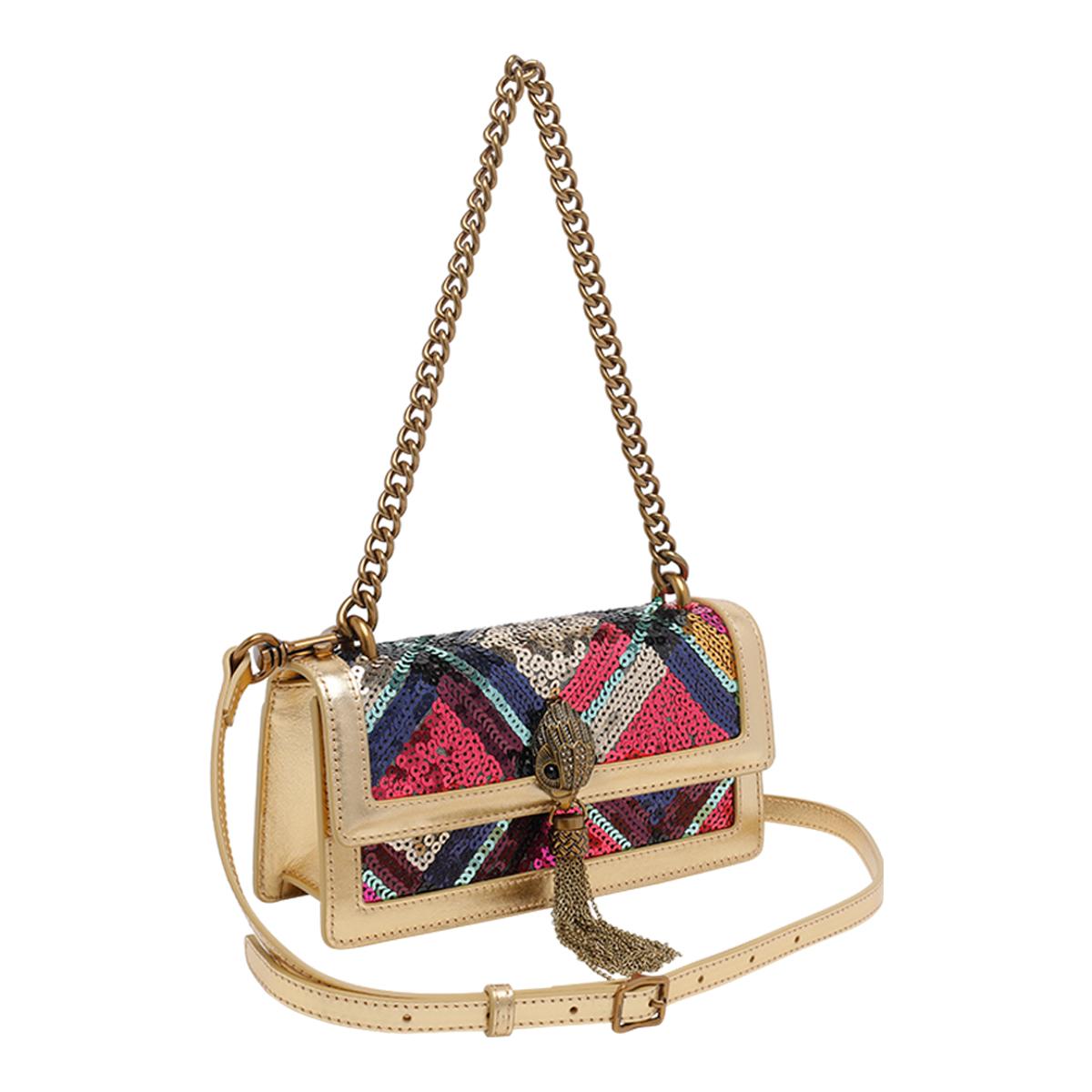 kurt geiger bags golden calf leather polyurethane - women