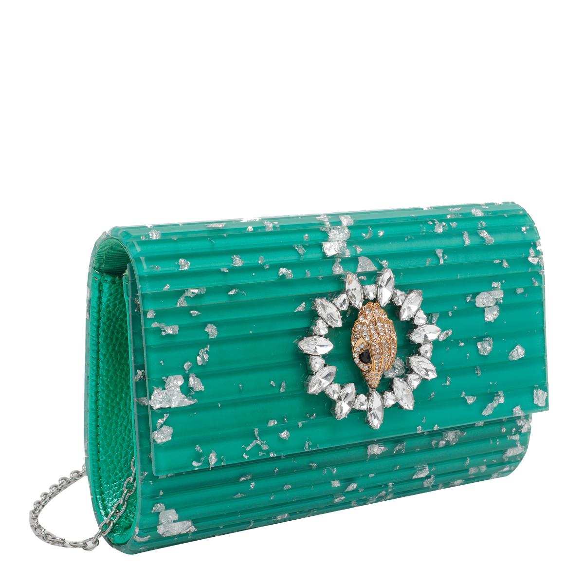 kurt geiger bags green acrylic metal - women