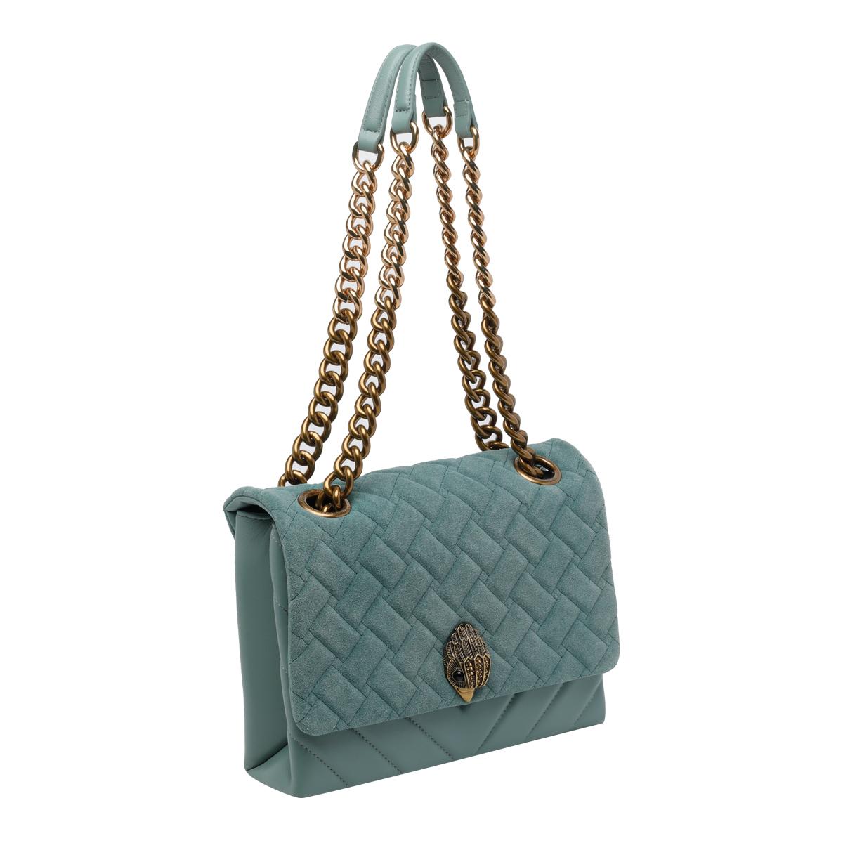 kurt geiger bags green calf leather - women