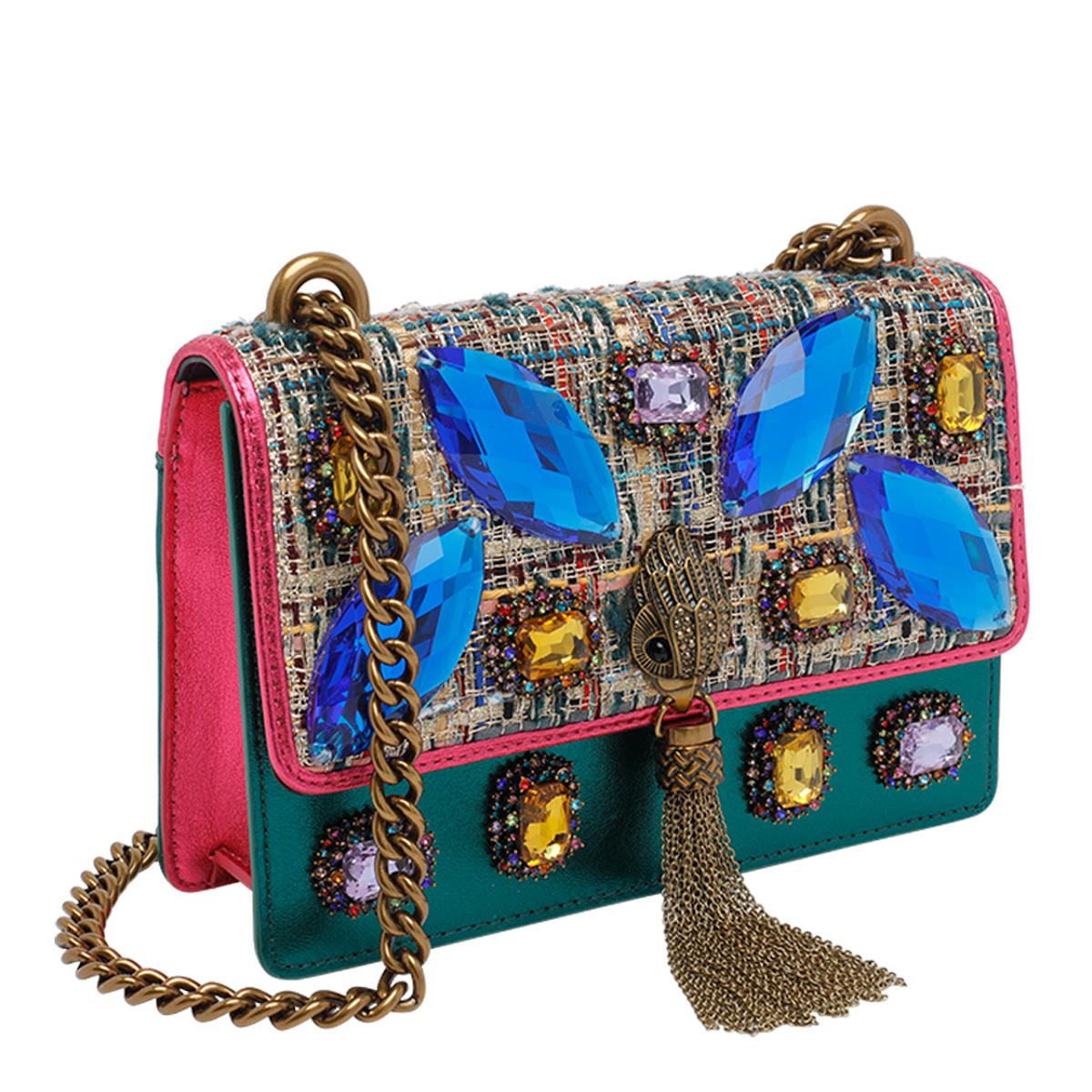 kurt geiger bags multicolour calf leather polyester - women