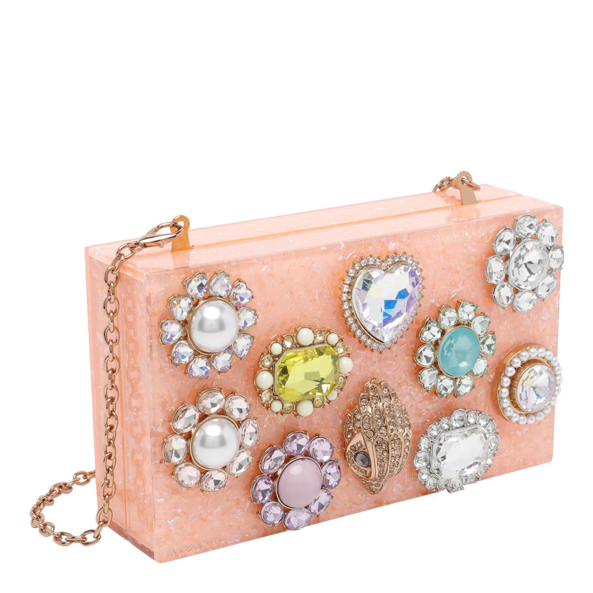 kurt geiger bags pink acrylic metal - women