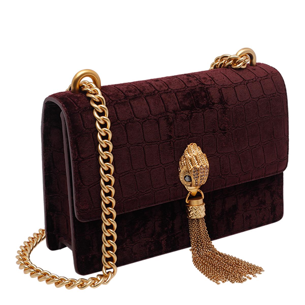 kurt geiger bags wine polyester spandex - women