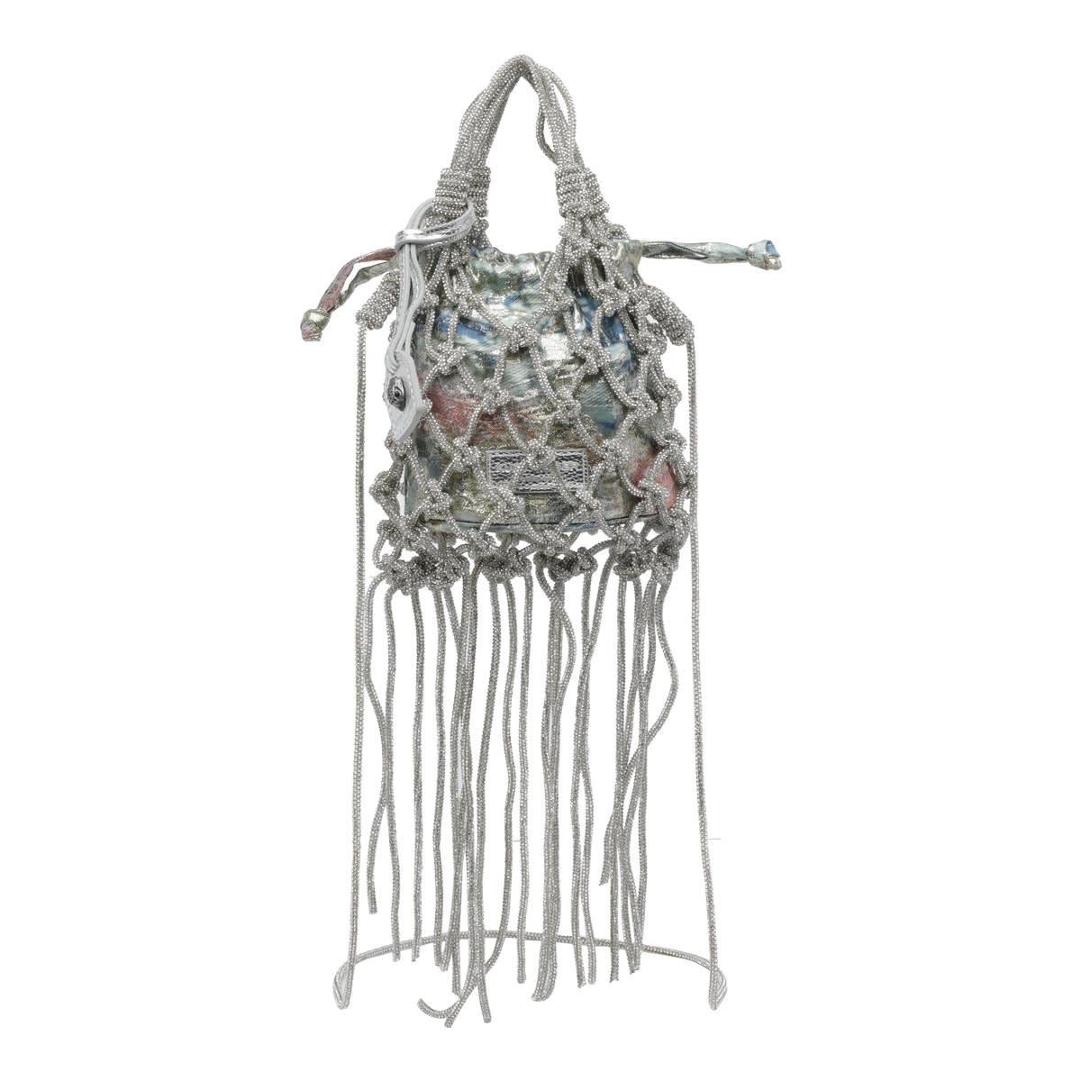 kurt geiger mini macrame crystals handbag