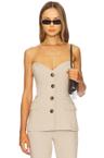 kylian button front top