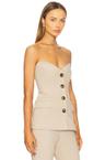 kylian button front top