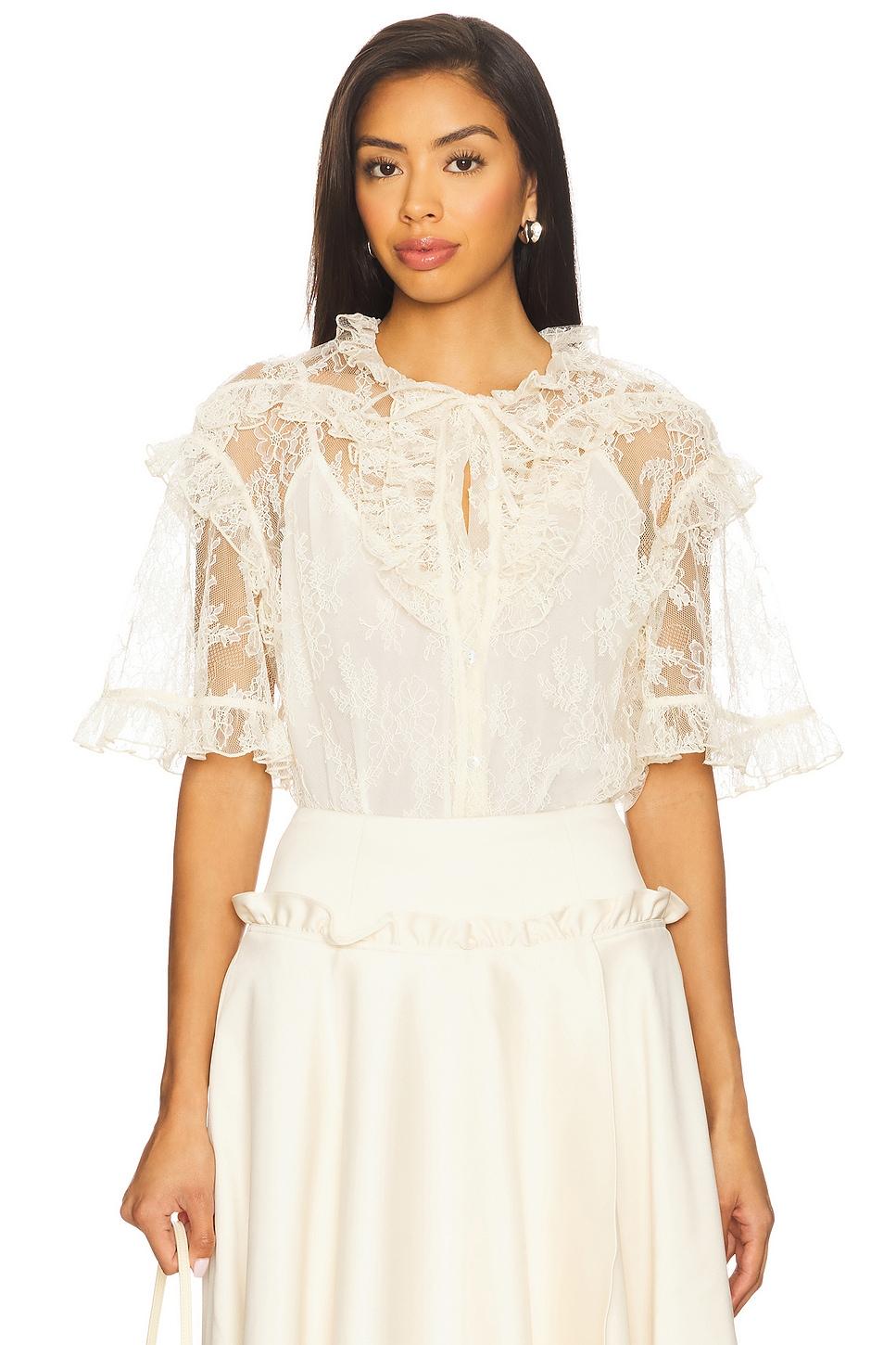 kyra lace top with detachable cami