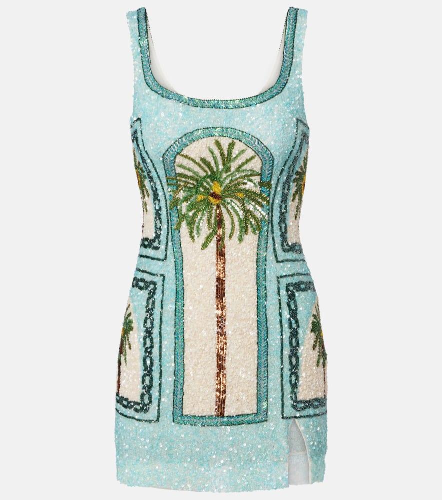 là fuori palm jumeirah embellished minidress