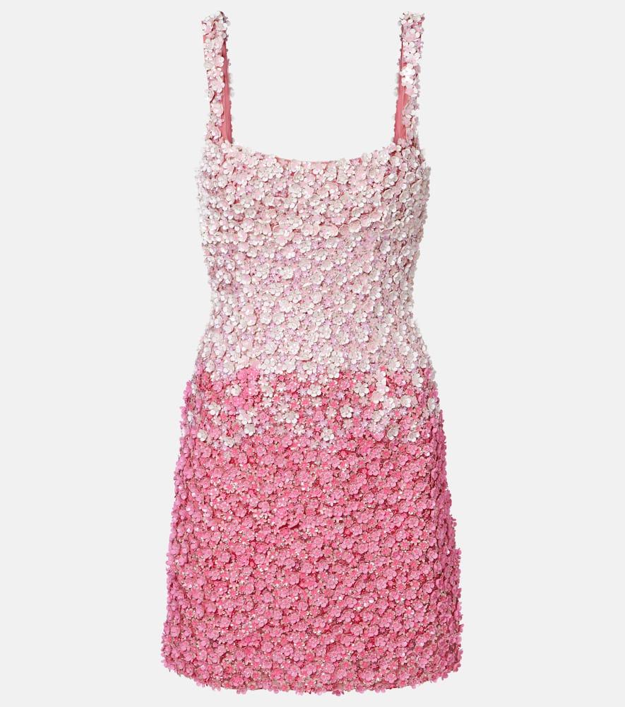 là fuori sequined ombré minidress