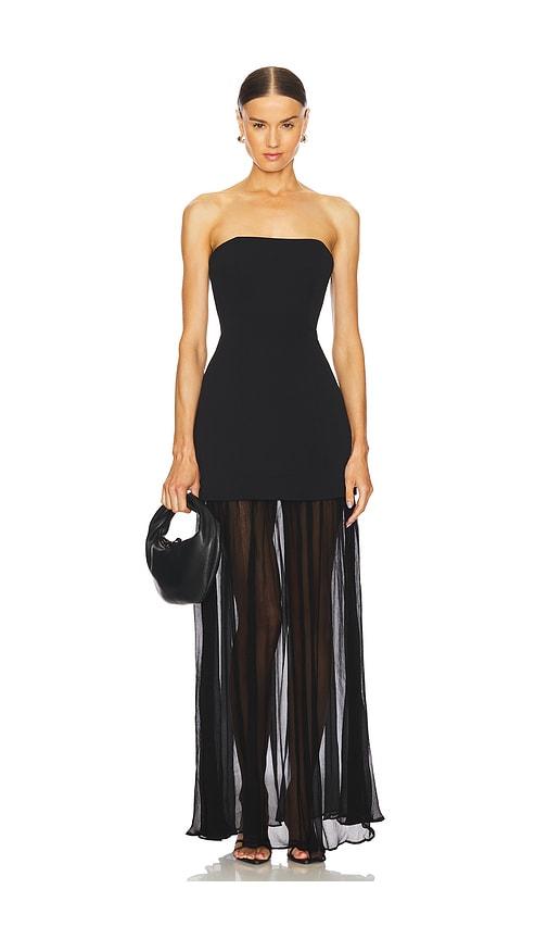 l'academie amiens gown in black.