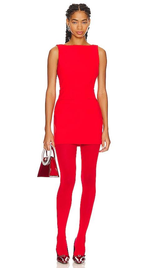 l'academie arley dress in red.