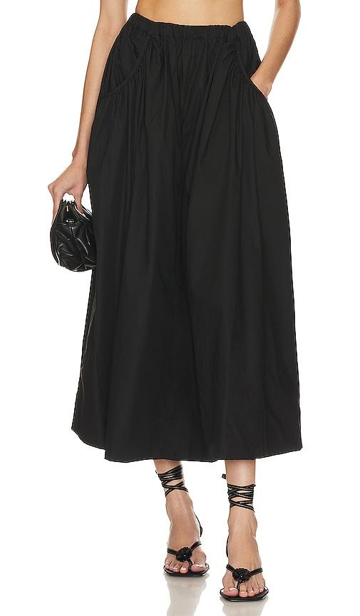 l'academie arman midi skirt in black.