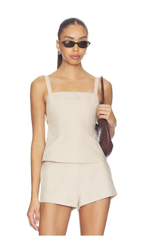 l'academie by marianna andreia top in beige.