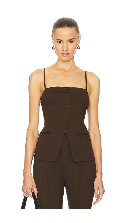 l'academie by marianna benigna top in brown.