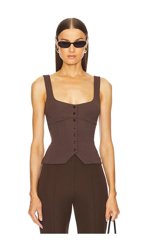 l'academie by marianna evonne top in chocolate.