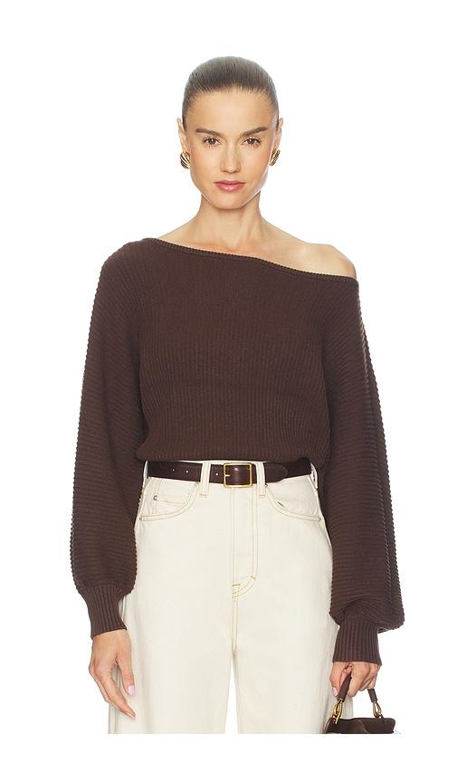 l'academie by marianna indre sweater in chocolate.
