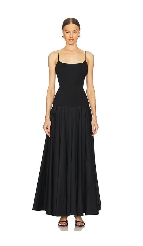 l'academie by marianna laure maxi dress in black.