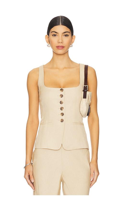 l'academie by marianna leala top in beige.