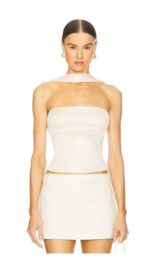l'academie by marianna limah top in ivory.
