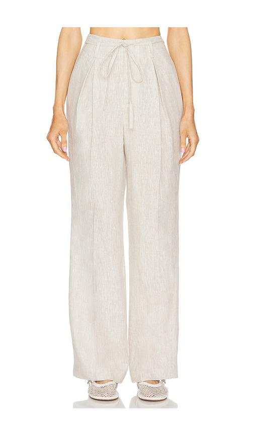 l'academie by marianna manon pant in beige.