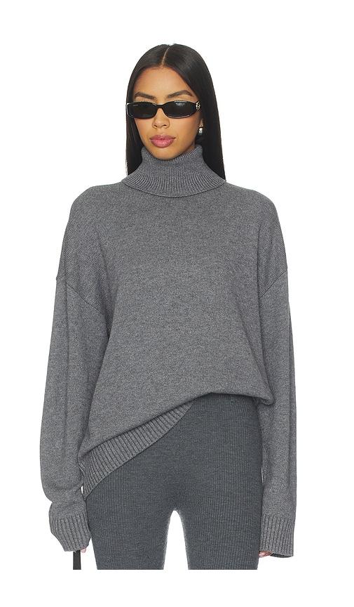 l'academie by marianna ronny turtleneck sweater in grey.