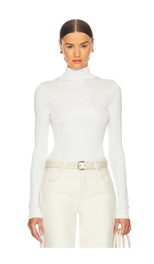 l'academie by marianna syndi knit top in ivory.
