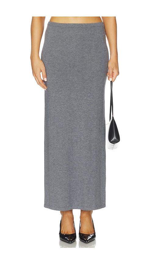 l'academie by marianna torrey maxi skirt in charcoal.