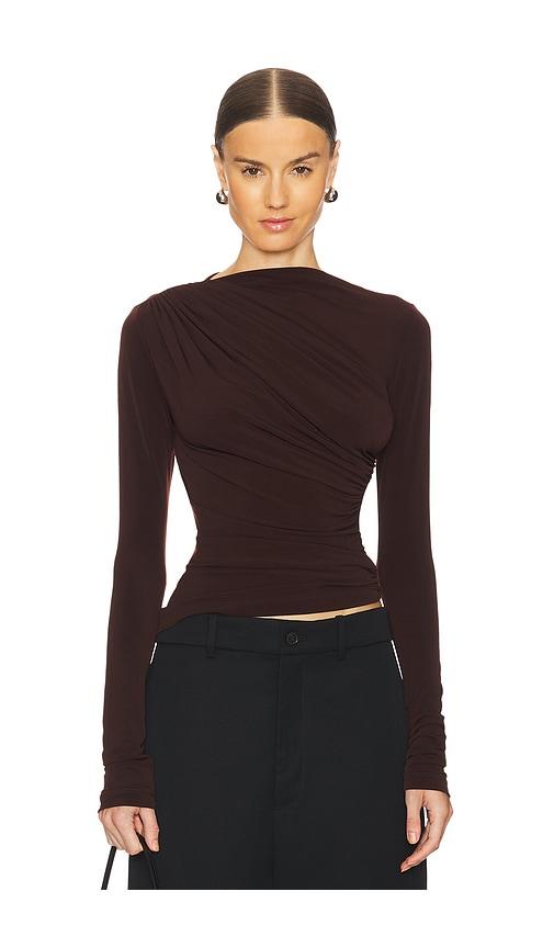 l'academie by marianna tullah top in chocolate.