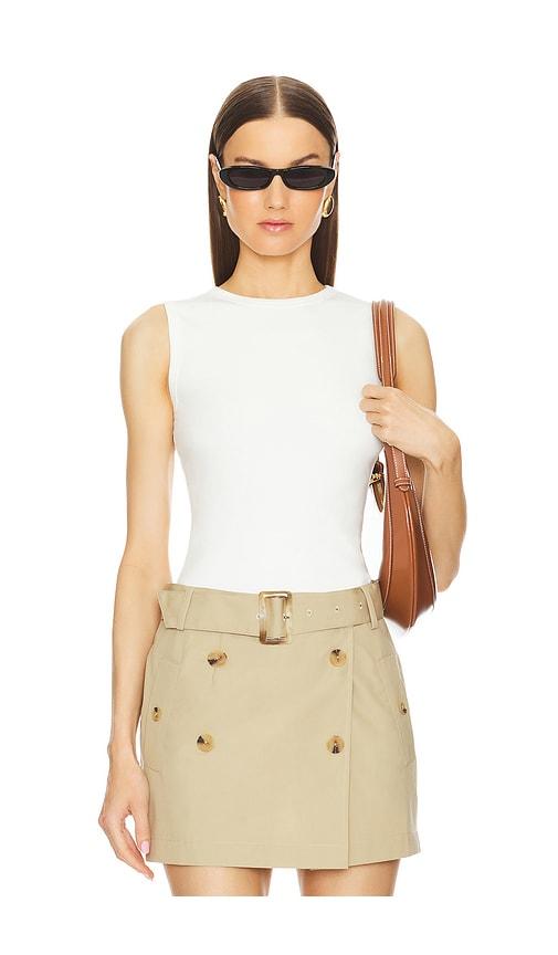 l'academie caresse tank in white.