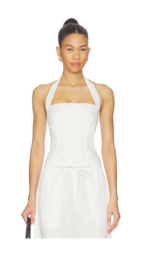 l'academie dasha top in white.