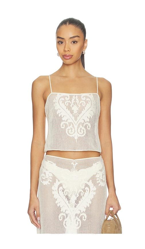 l'academie fallon top in ivory.