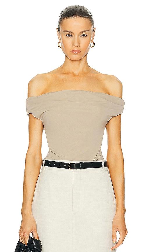 l'academie fio top in beige.