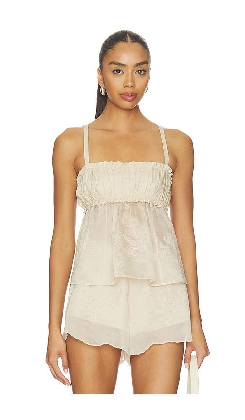 l'academie gaia top in beige.