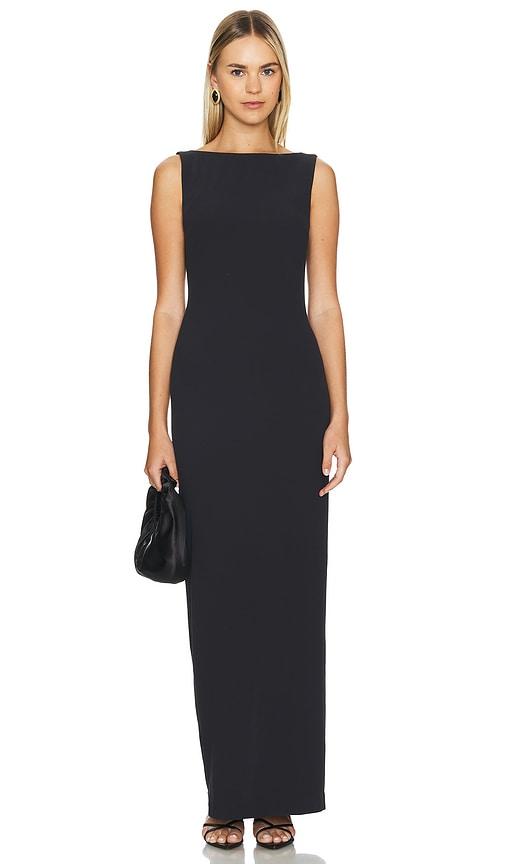 l'academie giselle maxi dress in black.