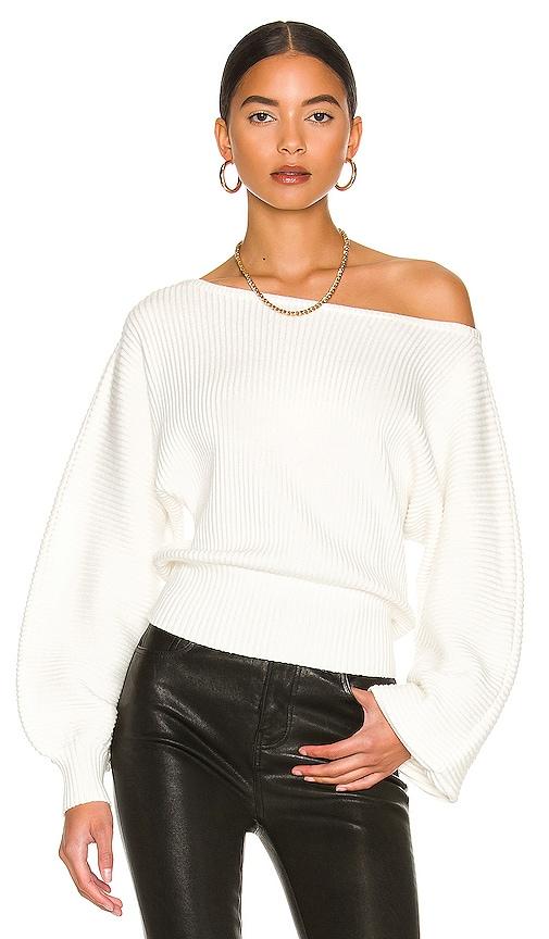 l'academie indre sweater in ivory.