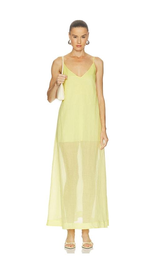 l'academie lenai maxi dress in yellow.