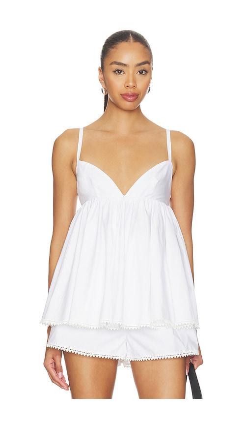 l'academie lillie top in white.