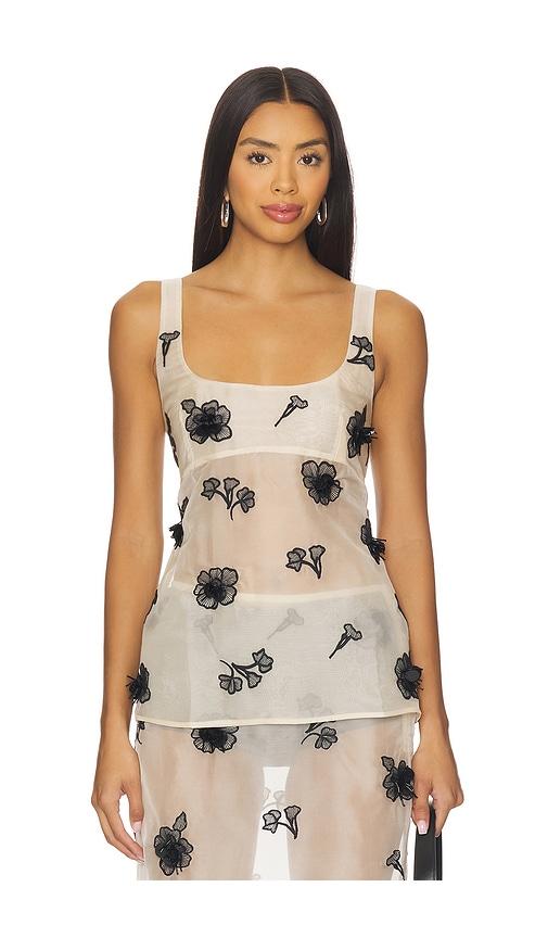 l'academie minah top in cream,black.