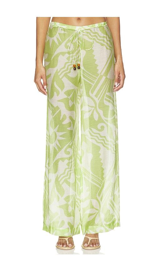 l'academie nyra pant in green.