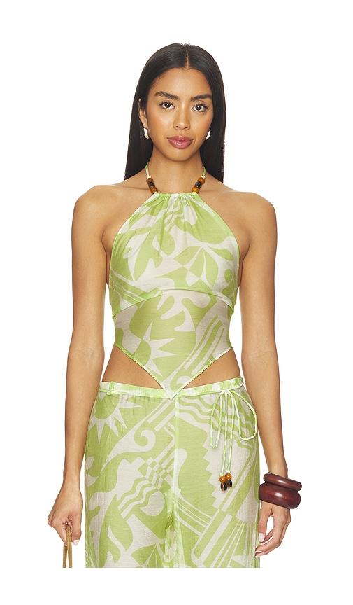 l'academie nyra top in green.