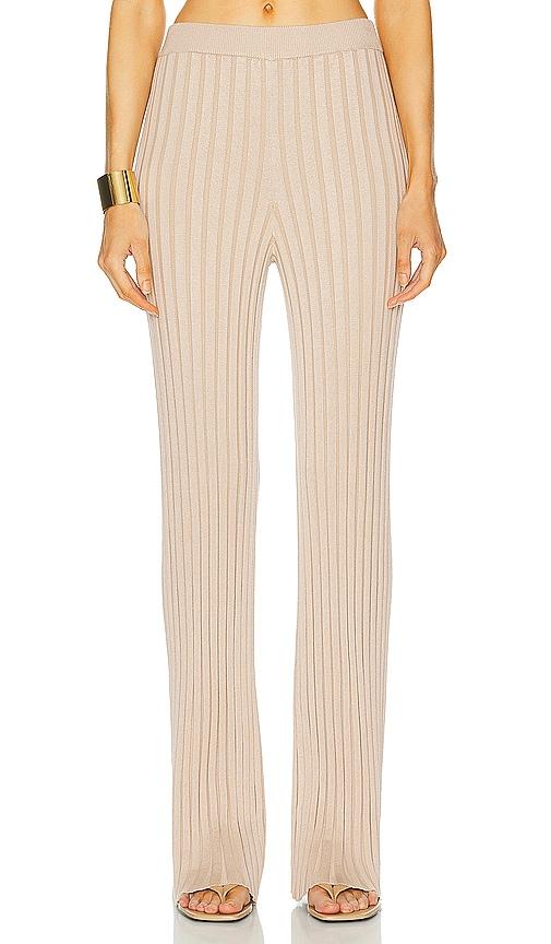 l'academie sereph rib pants in neutral.